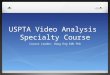 USPTA Specialty Course - Video Analysis