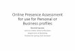 Online presence assessment Baruch College