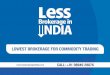 Lowest Brokerage Charges Commodity Trading India