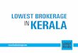 Lowest Brokerage in Kerala