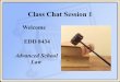Marilyn Gardner Milton: Law Class Chat, First Session