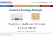 Toshiba TL1L4-WH0 3rd gen GaN on Silicon LED 2015 teardown reverse costing report published by Yole Developpement