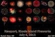 Newport Rhode Island Fireworks July 4, 2015 2015 07-04
