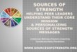 3-26-12 Sources of Strength Webinar: Helping Peer Leaders Understand Their Core Mission and Personalizing Messages