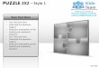 Puzzle 2x2 style 1 powerpoint presentation slides ppt templates