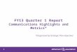 FY13 Q1 Concern and Awareness Report