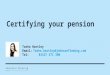 Pension Certification webinar