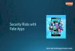 Security risks with fake apps