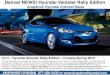 Denver NEWS - Hyundai Veloster Rally Edition - Information