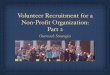 Bonner Curriculum: Volunteer Recruitment for a Non-Profit Organization: Part 2 – Outreach Strategies