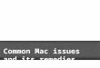 Common Mac Issues and Its Remedies