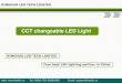 CCT Changeable and dimmable LED light catalogue