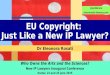 EU Copyright: Just Like a New IP Lawyer? (Eleonora Rosati)