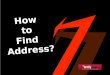 How to find address?