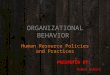 HR policie and practices (OB)