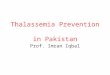 Thallasemia prevention