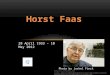 Horst Faas obituary