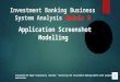Application Screenshot Modelling, Module 9