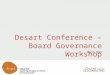 Desart board governance notes