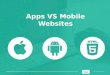 Apps vs mobilewebsiteteal