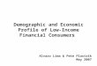 Demographic and Economic Profile of Low-income Financial Consumers