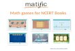 NCERT Math Games for Kindergarten to 6th Standard from MATIFIC