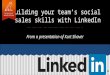 Building team’s social sales skills with LinkedIn
