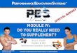PES Vitamin Series - Module 4 -   Do You Really Need to Supplement?