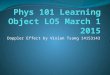 Phys 101 learning object lo5 doppler effect vivian tsang