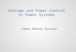 Power systems voltage and power control