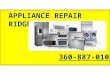 Appliance Repair Ridgefield 360-887-0101