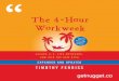 30 nuggets to Optimize you work week from Tim Ferriss