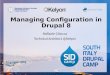 Managing configuration in Drupal 8 - SIDCamp 2015