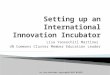 Setting up an International Innovation Incubator