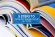 5 steps to Catalog Management Success