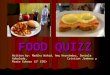 II English Culture Week. Food Quizz