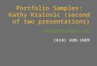 Portfolio samples   2 of 2 - k. kralovic