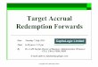 Target accrual redemption forwards