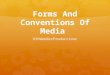 Forms and conventions of media