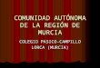 Comunidad autónoma de la región de Murcia (evoluticvos)