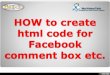 How to Create Facebook Social Plugin Html Code