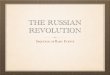 Russian revolution sequence