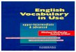 English vocabulary in use (upper intermediate and advanced)