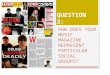 Question 2: How does your music magazine represent particular social groups?