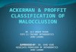 Ackerman & proffit classification of malocclusion