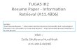 Resume Paper tentang Information Retrieval