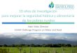 10 años de investigación para mejorar la seguridad hídrica y alimentaria de los pobres rurales