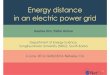 Energy Distance on an Electric Power Grid