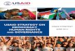 USAID STRATEGY ON DEMOCRACY HUMAN RIGHTS AND GOVERNANCE