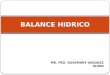Balance hidro electrolitico